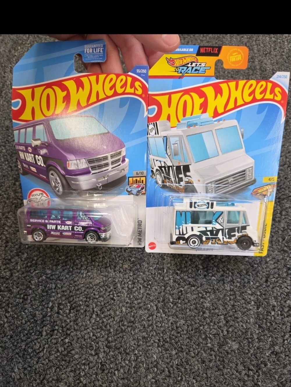 Hot Wheels HW Kart Co. Van - Purple and White Toy Vehicle